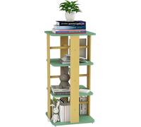 Bibliothššque enfant avec roulettes, rangement livre enfant 3 niveaux pour salle de jeux, chambre d'enfant, vert