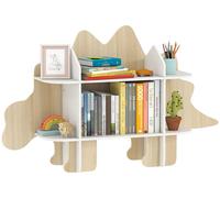 Bibliothššque enfant meuble de rangement pour jouets et livres 6 compartiments 120x28x72,2cm bois naturel