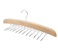 BIBTOO Cintre multifonction en bois pour cravate, sous-vêtements, grande capacité (multicolore)