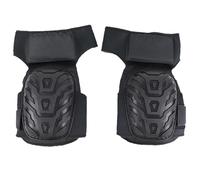 Bibykivn Genouillères à coque rigide Anti-chocs, antidérapantes et respirantes Genouillères professionnelles pour la construction, l'atelier et l'extérieur (Long version noire)