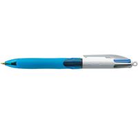 BIC - 1 Stylo à bille GRIP 4 couleurs classiques - Pointe Moyenne