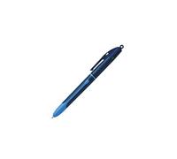 BIC - 1 Stylo Bille Rechargeable 4 Couleurs Classiques (Noir, Rouge, Vert, Bleu) - Pointe Moyenne - Collection Smooth - Corps Bicolore - Encre Ultra Douce