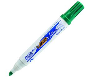 BIC 11378 Marqueur velleda 1751 pointe Biseautée tracé 2-5 mm effaçables encre base alcool corps plastique Inodore