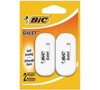 BIC 2 Gommes blanche galet