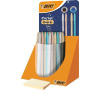 Bic 303176 Stylo à bille BIC Cristal Glacé, présentoir de 40 pièces