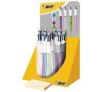 BIC Stylo à bille rétractable 4 Colours 'Shine' présentoir 20 multicolore