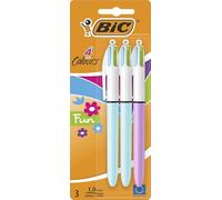 Bic Stylo 4 Couleurs Lot De 2 + 1 Gratuit