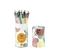 Bic 303300 Stylo à bille à pression BIC 4 couleurs Mineral Tones, boîte de 8