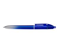 Stylo bille Bic 4 couleurs Smooth Gradient rétractable pointe 1 mm - Corps bleu