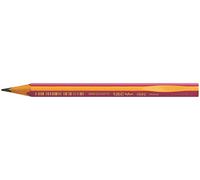 Crayon graphite bic d'apprentissage corps triangulaire mine ultra-solide hb 4mm coloris rose