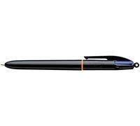 BIC Stylo bille 4 couleurs rétractable Pro – Noir 1 mm – Couleurs classiques
