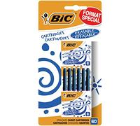 BIC 951493 Lot de 60 Cartouches courtes universelles Bleu