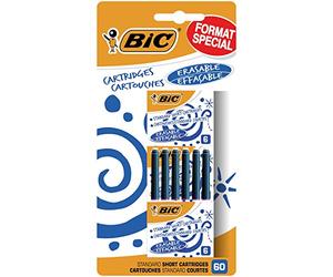 BIC 951493 Lot de 60 Cartouches courtes universelles Bleu