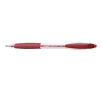 BIC Atlantis Classic Stylo bille rétractable avec grip - pointe moyenne 1 mm - Rouge