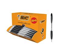 Pack de 30 stylos bille Atlantis Bic rétractables + 6 offerts - noir
