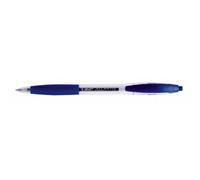 Bic Atlantis Stylo À Bille Rechargeable Pointe Moyenne Rétractable Encre Bleue Corps Transparent Et Grip Lot De 12
