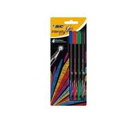 Bic Blister De 4 Intensity Standard : Noir, Bleu, Rouge Et Vert