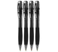 Bic Bu3 en 1 Stylo bille rétractable-Noir-Lot de 4 crayons