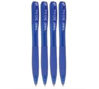 BIC Bu3 Grip 1.0 Bleu stylos à bille rétractables Lot de 4 articles de papeterie