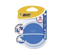 BIC Lot de 3 Taille-Crayons BULLE avec réservoir 2 trous Coloris Aléatoire