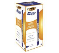 Bic Cel1010265 Stylo À Encre Gel Fin Stylos Rétractables À Encre Gel Bleu 30 Pièces