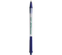 BIC Clic Stic ECOlutions - Stylos-Bille Rétractables à Pointe Moyenne (1,0 mm) Certifié NF Environnement - Bleu, Boîte de 50