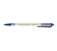 BIC Clic Stic ECOlutions - Stylos-Bille Rétractables à Pointe Moyenne (1,0 mm) Certifié NF Environnement - Bleu, Boîte de 50