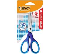 BIC Comfort Classic Ciseaux Enfants pour Droitier 13 cm - Corps Rose ou Violet, Blister de 1