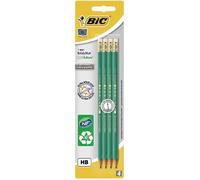 BIC Evolution Original avec Gomme Crayons à Papier - HB, Blister de 4