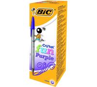 C/20 Boligrafos Bic Cristal Large Fun Violeta - [Livre en VO] Unknown (Auteur)