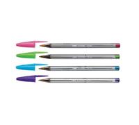 Bic Cristal Large Fashion Blister De 4 Stylos-Billes Assorti Fantaisie