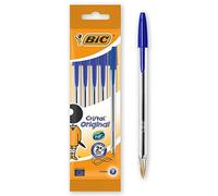 BIC Cristal Original Stylos-Bille, Bleu, 5 unités