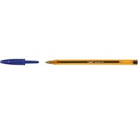 BIC Cristal Original Stylos-Bille Pointe Fine (0,8 mm) - Écriture Fine et Précise - Bleu, Boîte de 50