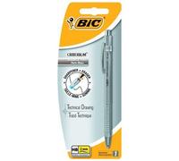 BIC Criterium Luxe - Porte-Mines avec Mine Graphite HB Très Robuste (2 mm) - Corps Chromé, Blister de 1