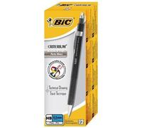 Bic - Criterium - Porte-Mine 0,5 Mm Rechargeable - Corps Noir - Lot De 12