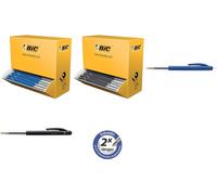 BIC Druckkugelschreiber M10 clic, schwarz, VALUE PACK