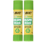 BIC ECOlutions Glue Stick Bâtons de Colle Blanche Ecoresponsable Sans Solvant - 8 g, Blister Format Spécial de 5 (Lot de 2)