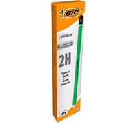 Crayon graphite bic critérium 550 2h bois hexagonal tête trempée baguée excellente taillabilité