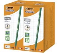 BIC Ecriture Evolution Original Crayons à Papier Gris - Certifiés NF Environnement - Pointe HB, Lot de 200
