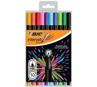 Bic Etui De 10 Feutres Fineliner Intensity Pte Fine Bagué Assortis