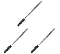 Bic Feutre tableau blanc effaçable à sec 1741 Pte Medium ogive Noir (Lot de 3)