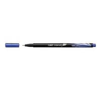 BIC Intensity Stylo Feutre d'écriture Pointe Fine et Corps Noir Verni - Couleurs assorties, Blister de 4