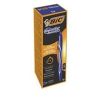 BIC Stylos gel Gel-ocity Quick Dry Rétractables Séchage ultra-rapide Pointe 0,7 mm Bleu Boîte de 12