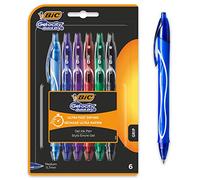 BIC Stylos gel Gel-ocity Quick Dry 964769 rétractables 0,7 mm Blister 6 Multicolore Enfants