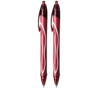 BIC Gelocity Stylo-bille rétractable Rouge Pointe 0,7 mm 949874 (Lot de 2)