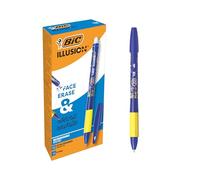 Bic Illusion Bleu Stylo À Bille Moyen 12 Pièces