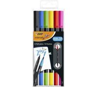 Bic Intensity (Dual Tip Coloring) - Etui X 6 Feutres Double Pointe Pour Calligraphie Et Prise De Notes