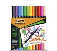 BIC Lot de 12 feutres colorés double pointe