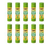 BIC Lot de 10 Bâtons de colle STICK ECOLUTION Glue 8g
