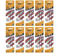 Bic Lot De 10 Packs 2 Recharges Pour Stylo-Bille 4 Colours Smooth S Noir